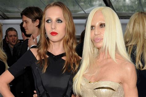 versace family members|donatella versace and daughter.